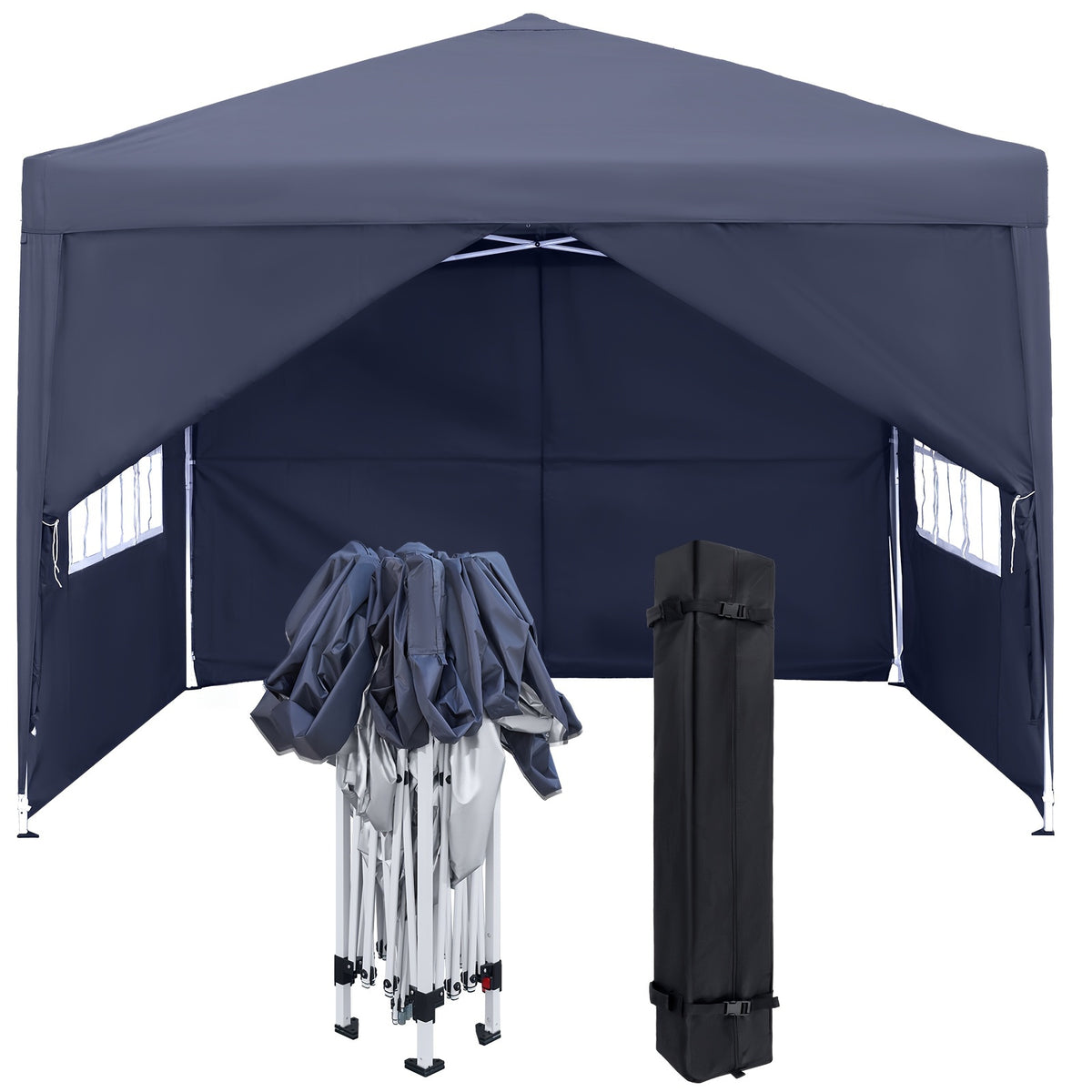 Tentes dépliables, 3x3m pour jardin et terrasse – vue détaillée 12