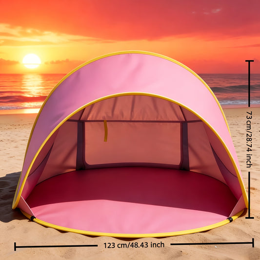 Tentes dépliables, rose pour camping et voyage – vue principale