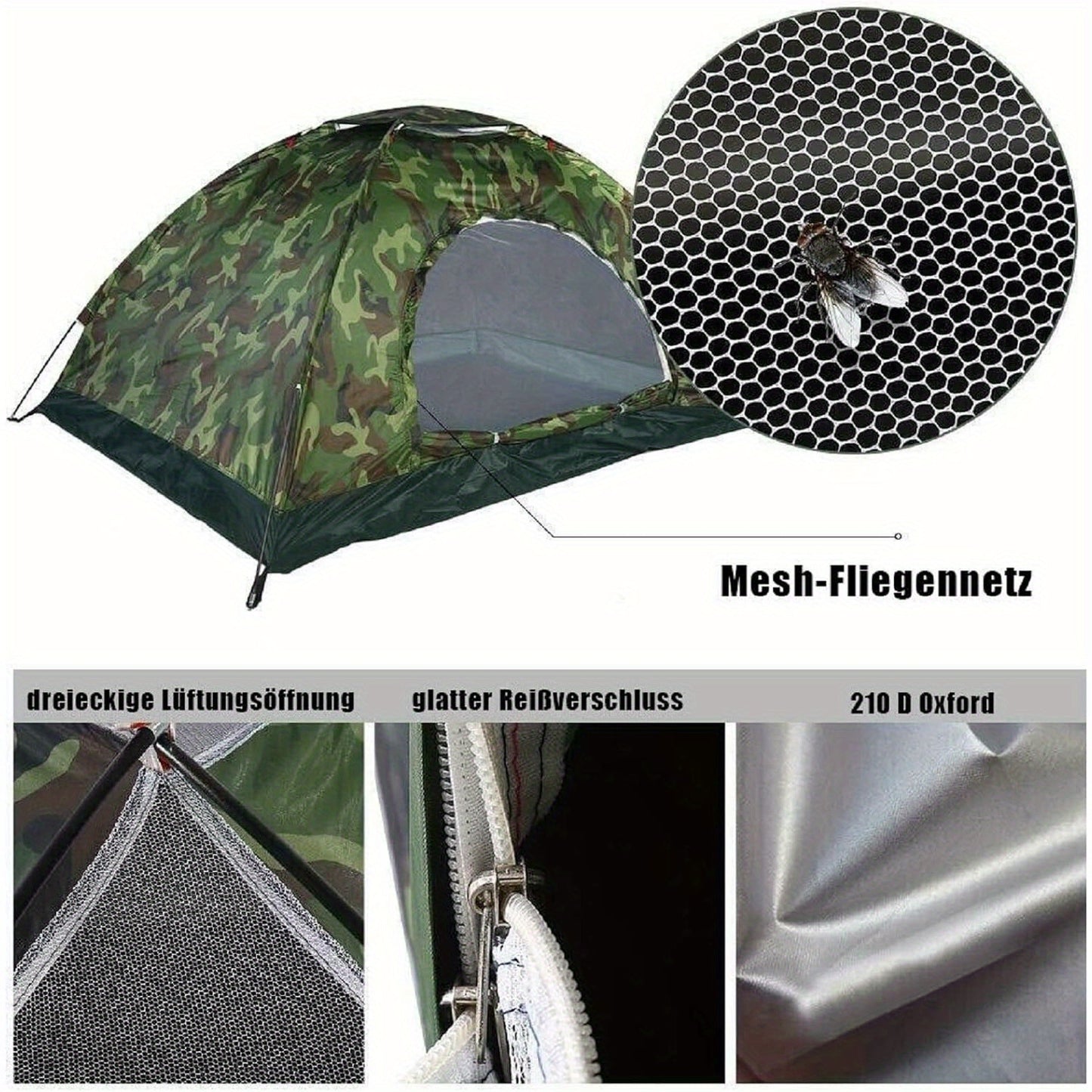 Tiendre de Camping Pop-Up pour camping et voyage – vue détaillée 4