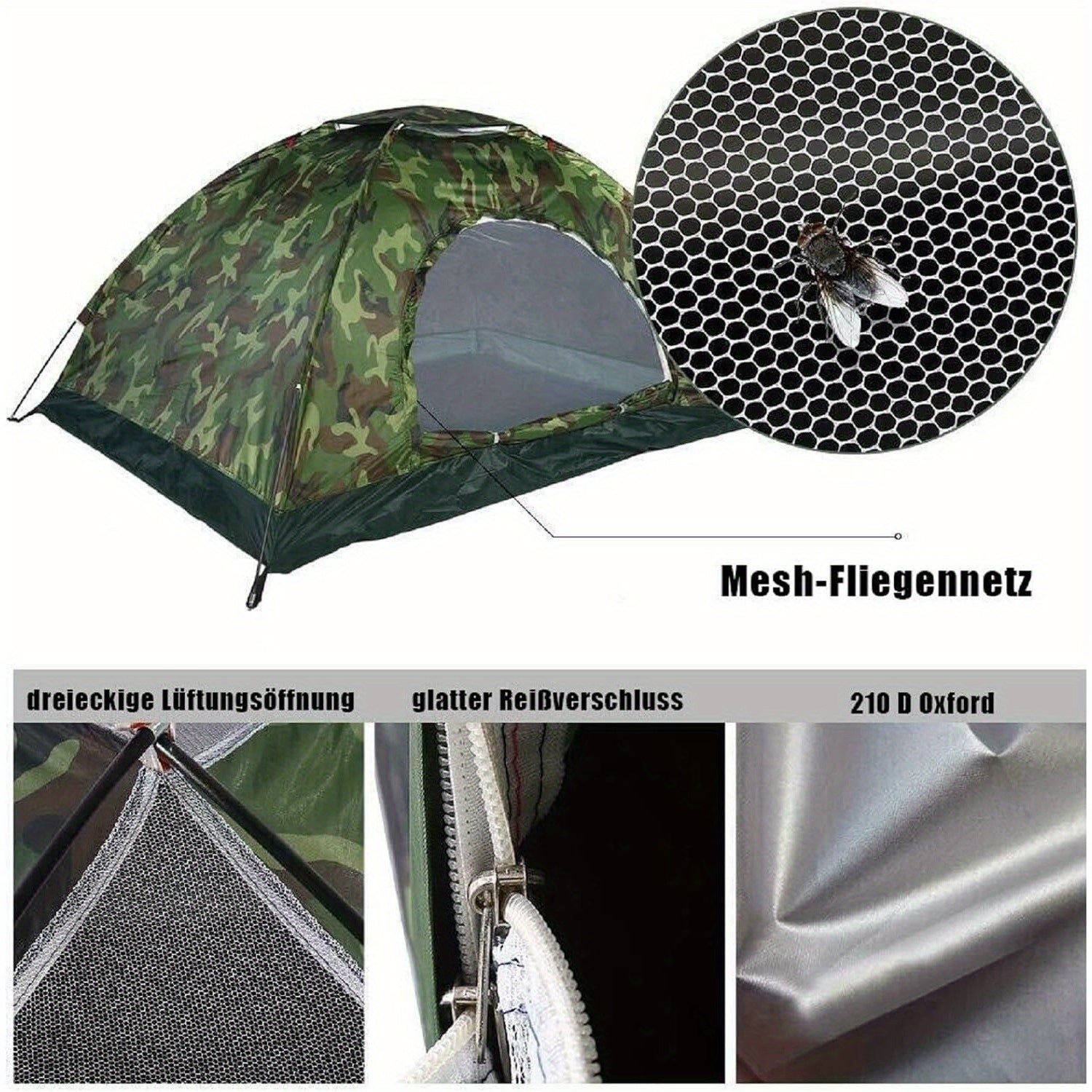 Tiendre de Camping Pop-Up pour camping et voyage – vue détaillée 4