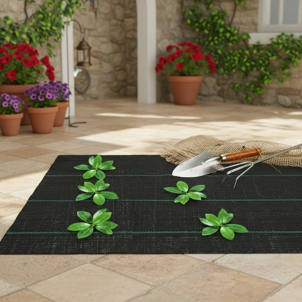 Toile anti-mauvaises herbes, 100G pour jardin et terrasse – vue détaillée 9