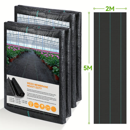 Toile anti-mauvaises herbes, 2*25M pour jardin et terrasse – vue détaillée 4