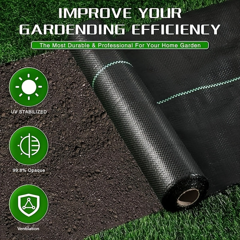 Toile anti-mauvaises herbes, 2X25M pour jardin – vue détaillée 9