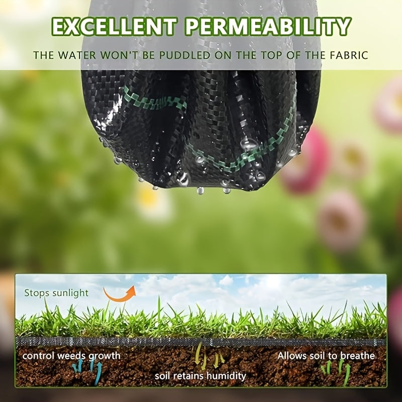 Toile anti-mauvaises herbes, 2X25M pour jardin – vue détaillée 10