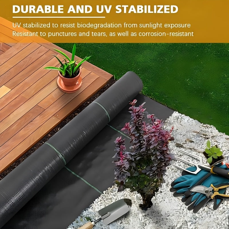Toile anti-mauvaises herbes, 4.42Oz pour terrasse et jardin – vue détaillée 5