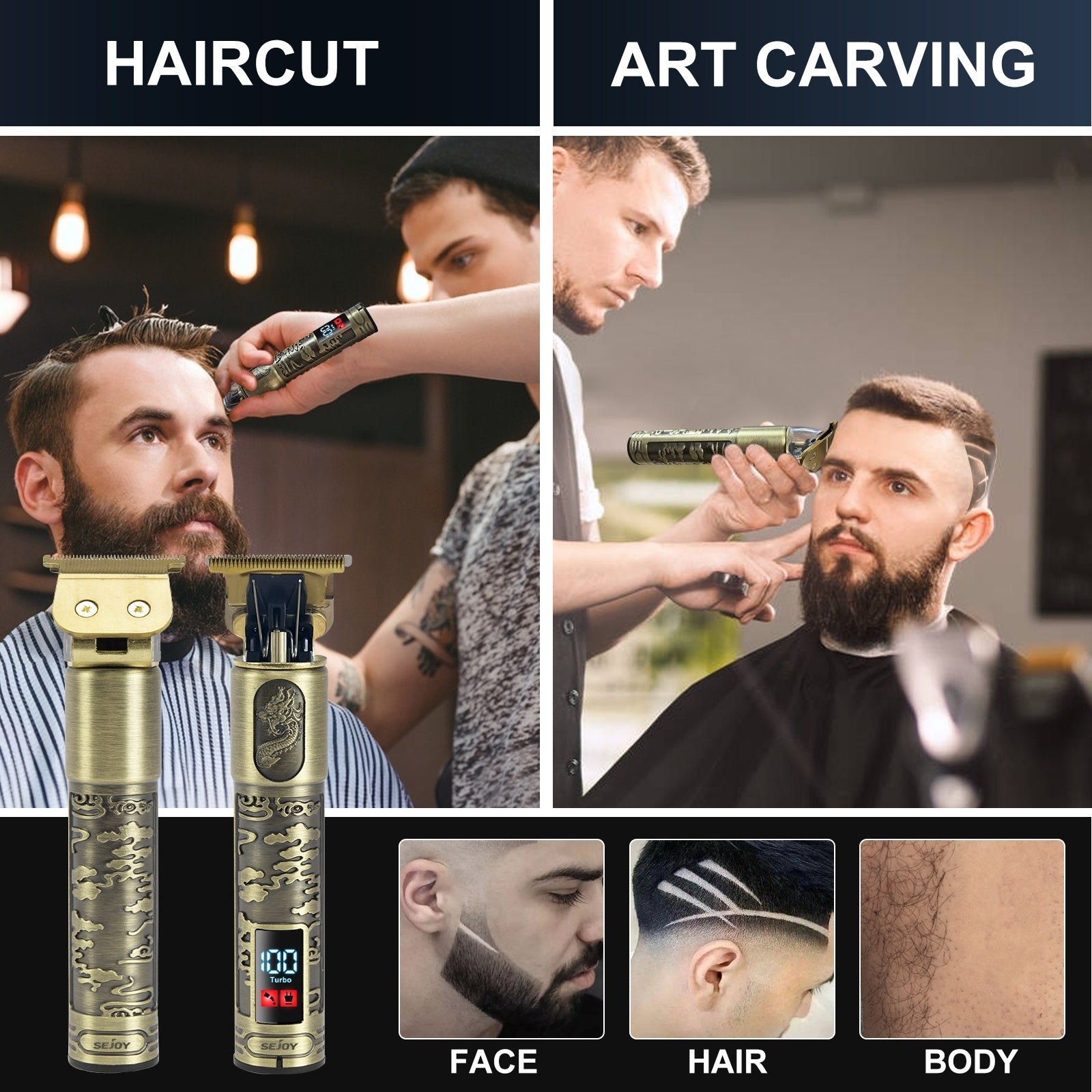 Tondeuse à cheveux, Doré pour quotidien et maison – vue détaillée 5