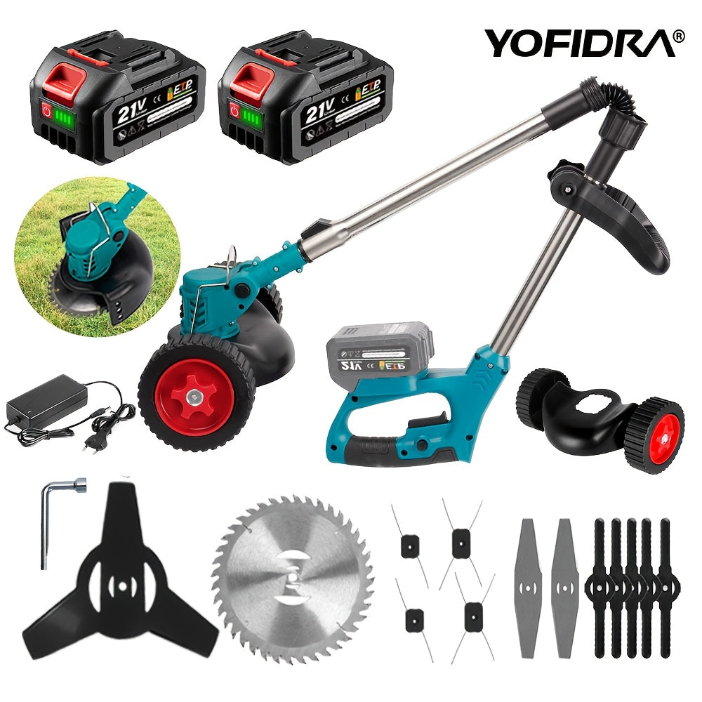 Tondeuse à gazon électrique, sans fil pour jardin et terrasse – vue détaillée 10