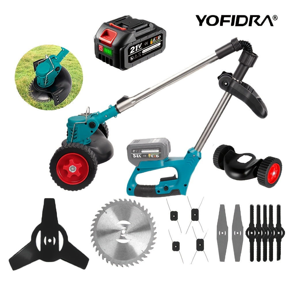 Tondeuse à gazon électrique, sans fil pour jardin et terrasse – vue détaillée 11