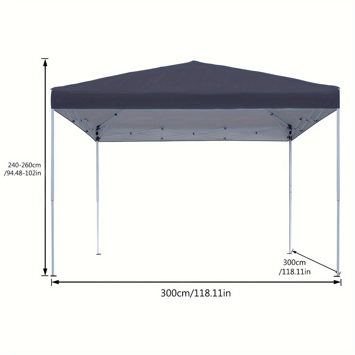 Tonnelle pliante de jardin, pliable pour jardin et terrasse – vue détaillée 5