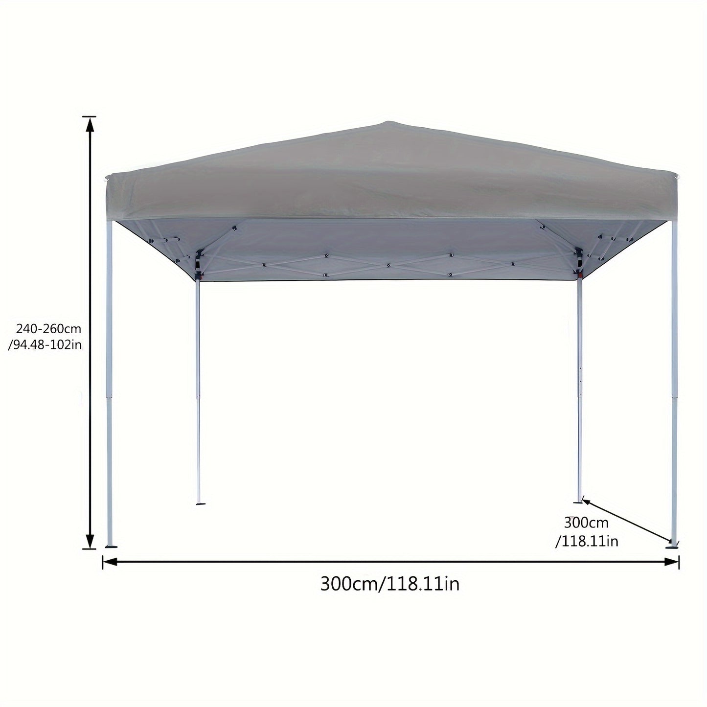Tonnelle pliante de jardin, pliable pour jardin et terrasse – vue détaillée 19