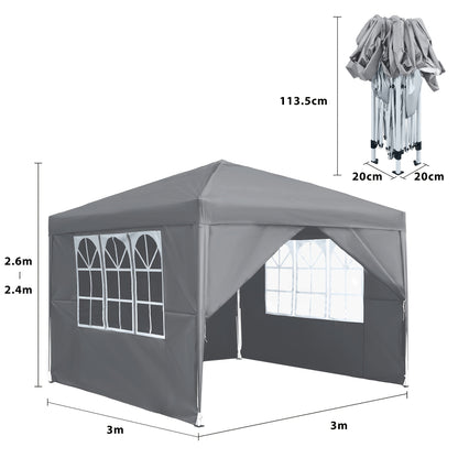 Tonnelle pliante de jardin, pliable pour jardin et terrasse – vue détaillée 20