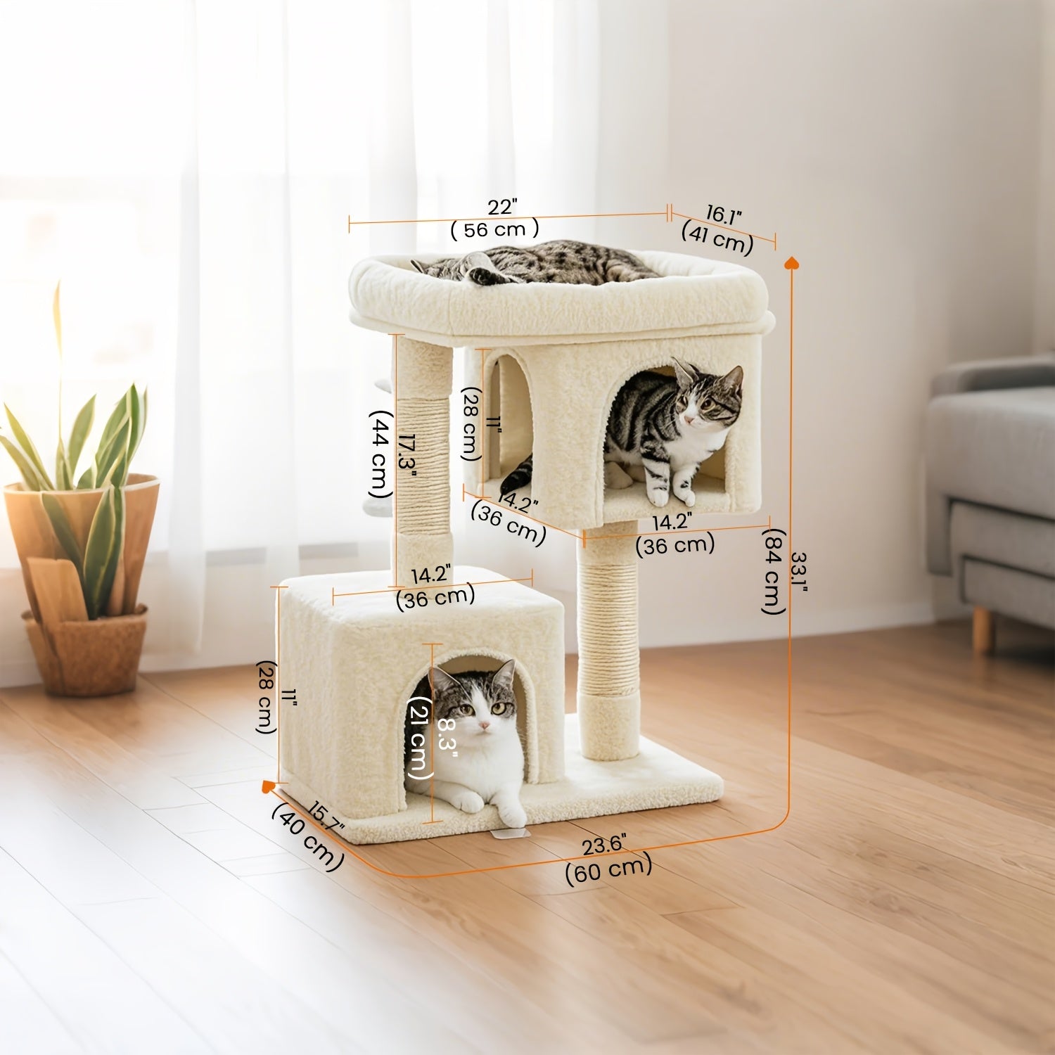 Tour de chat, 84 cm pour animaux et maison – vue principale