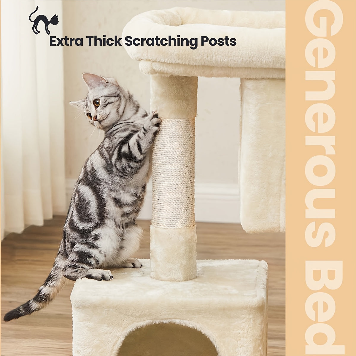 Tour de chat, 84 cm pour animaux et maison – vue détaillée 3