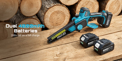 Tronçonneuse Mini sans Fil SEESII, bois pour Coupe Rapide de Branches d'Arbres et de Bois de Chauffage – vue détaillée 10