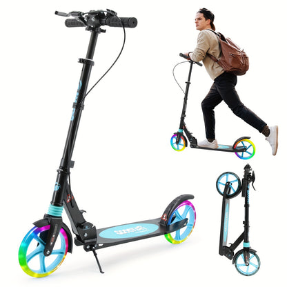 Trottinette Adulte Pliable Haute Sécurité, Blanc pour quotidien et maison – vue détaillée 3