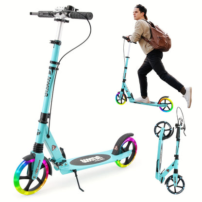 Trottinette Adulte Pliable Haute Sécurité, Blanc pour quotidien et maison – vue détaillée 5