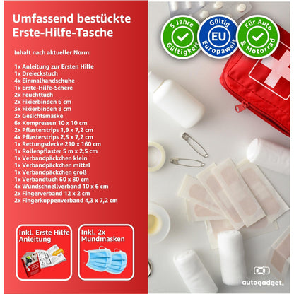Trousse de premiers soins, 1x pour véhicule et déplacements – vue principale