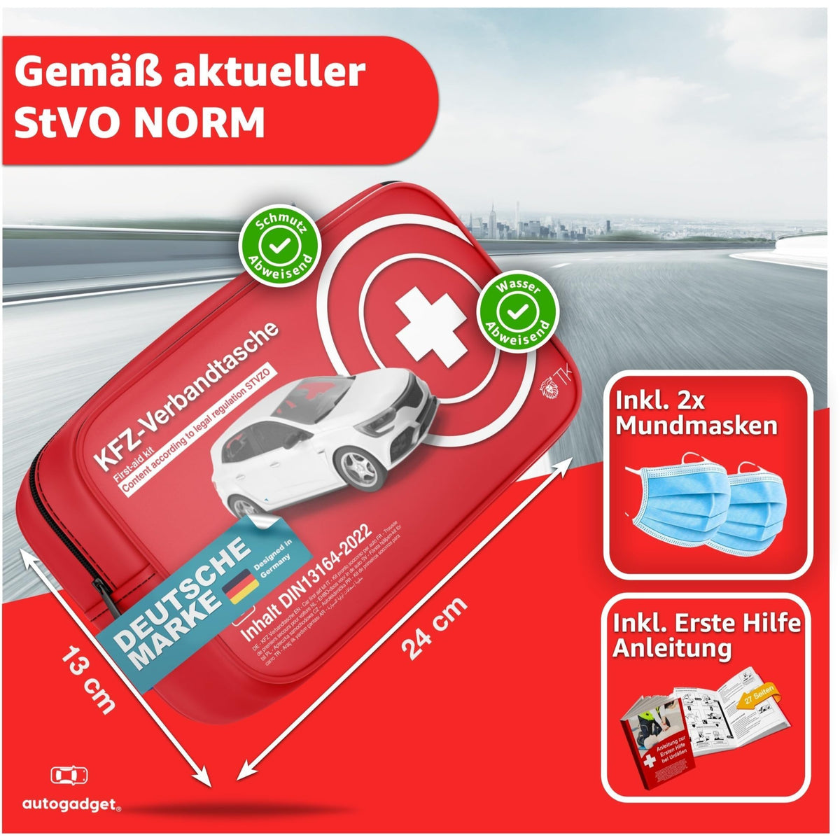 Trousse de premiers soins, 1x pour véhicule et déplacements – vue détaillée 3