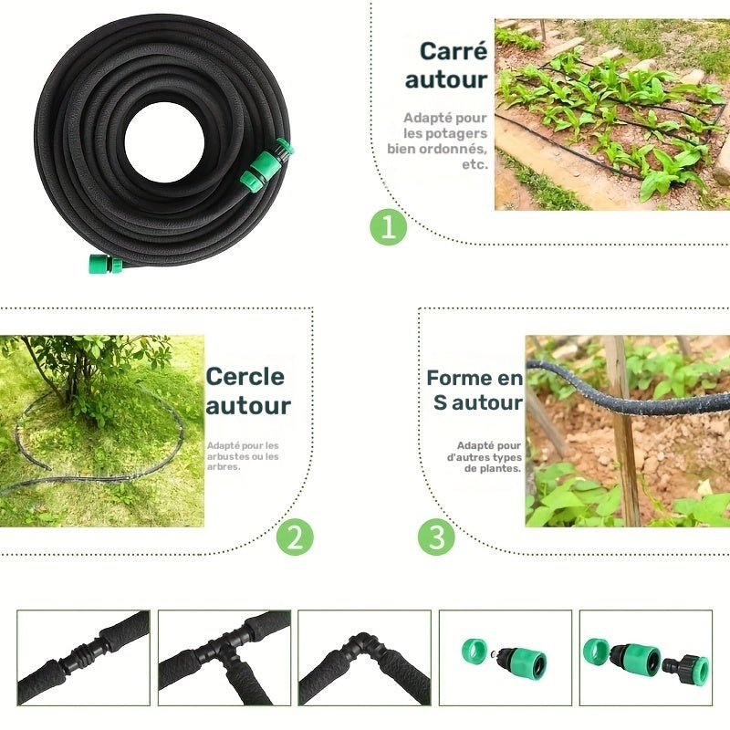 Tuyau d’arrosage, 50m pour jardin et terrasse – vue détaillée 7