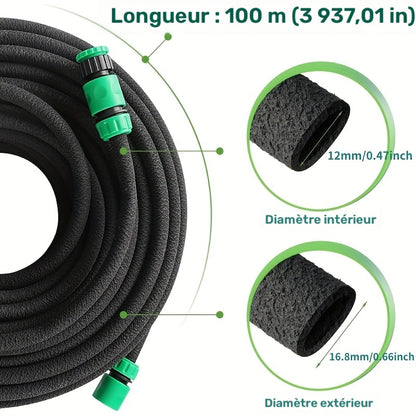 Tuyau d’arrosage, 50m pour jardin et terrasse – vue détaillée 10