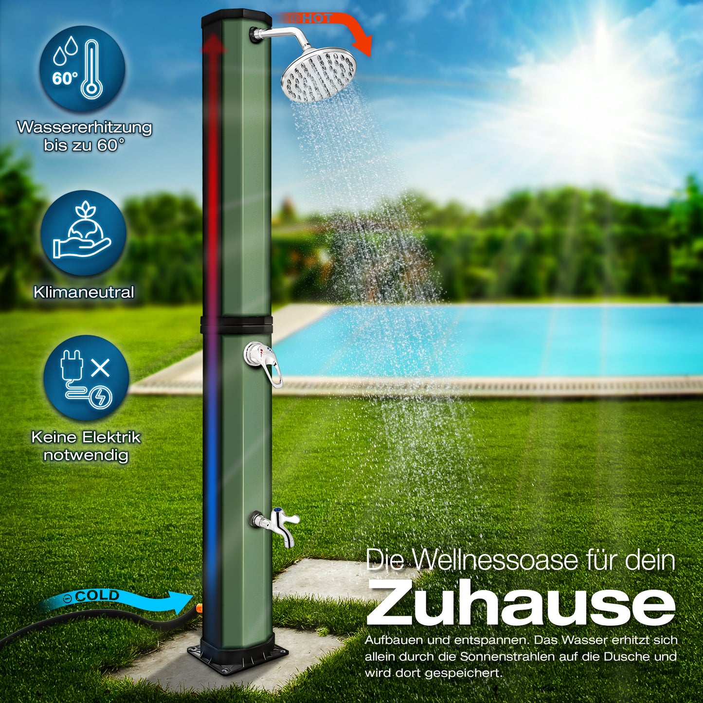 Tuyau d’arrosage, Noir pour jardin et terrasse – vue détaillée 27