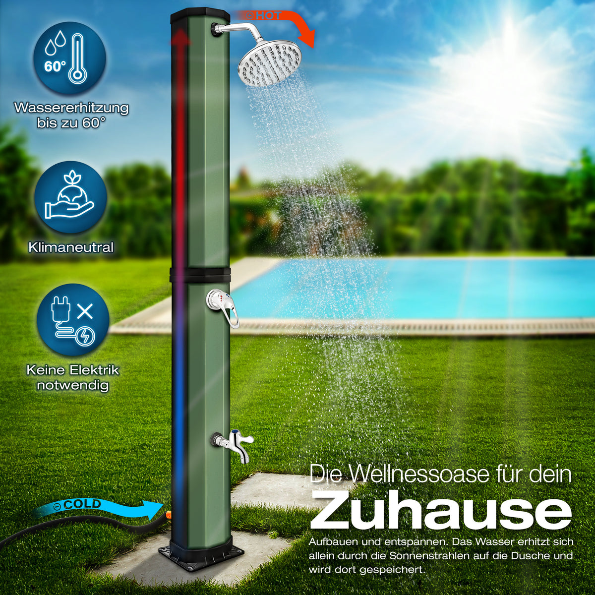 Tuyau d’arrosage, Noir pour jardin et terrasse – vue détaillée 27