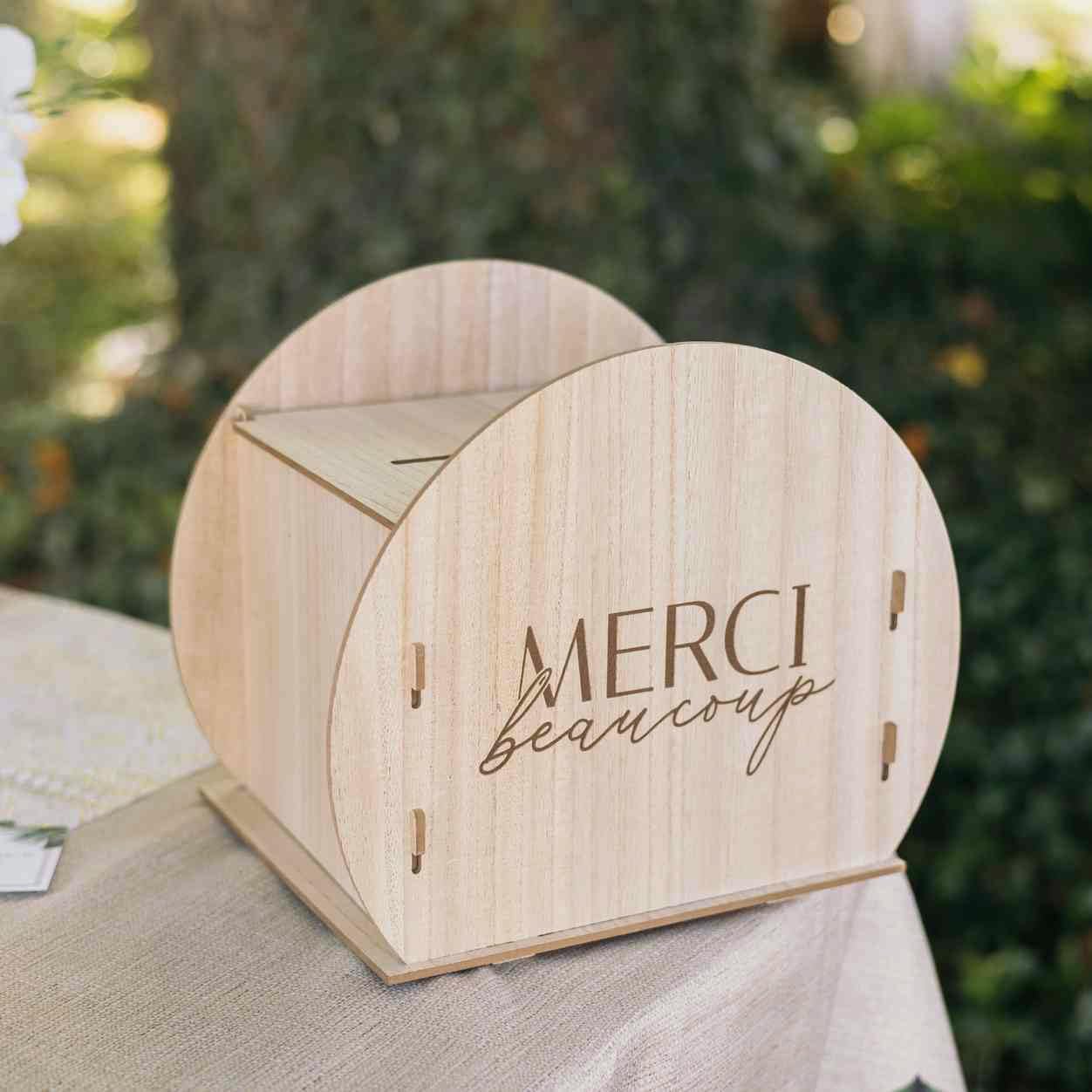 Urne Ronde en Bois, 30 cm pour quotidien et maison – vue détaillée 9