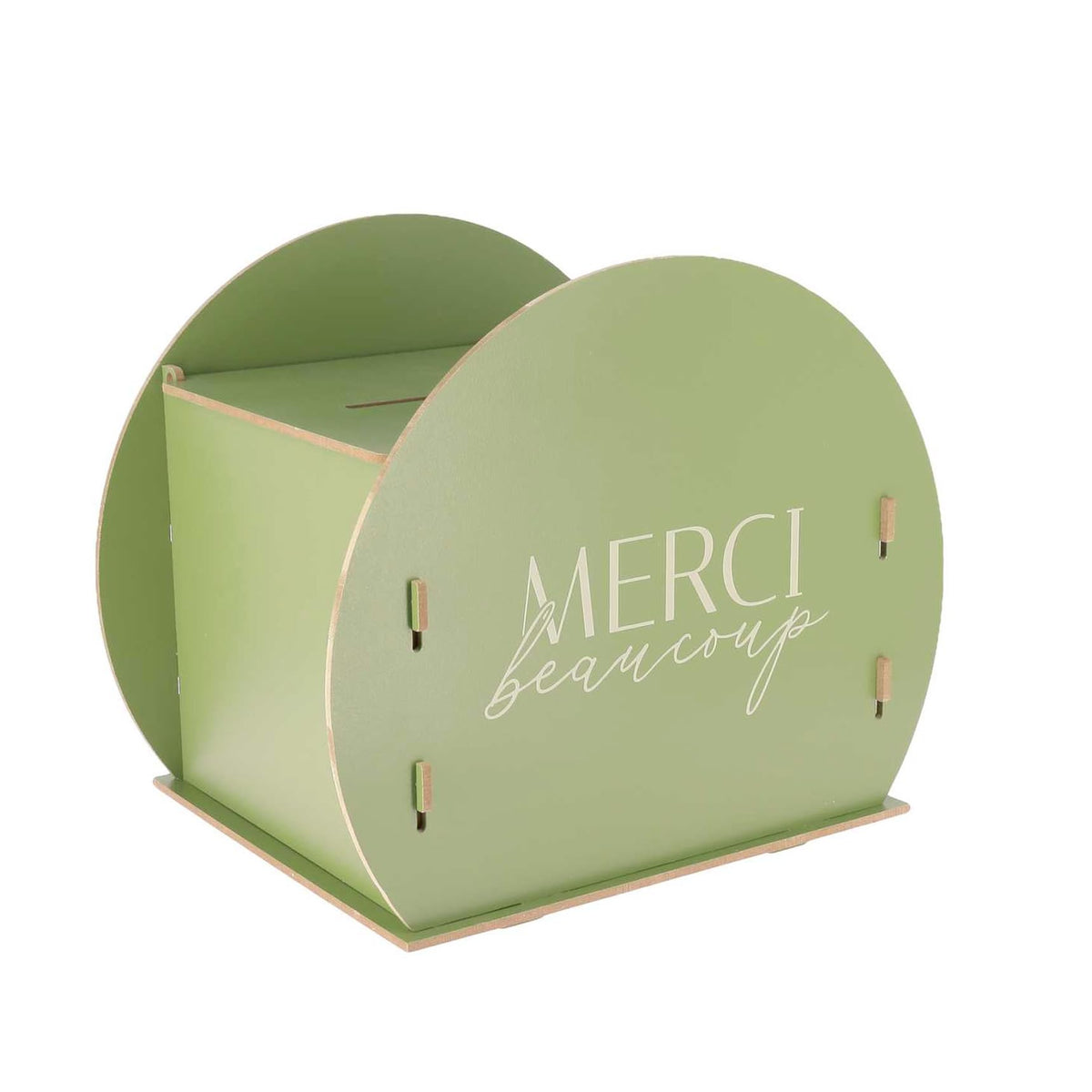 Urne Ronde en Bois, 30 cm pour quotidien et maison – vue détaillée 14