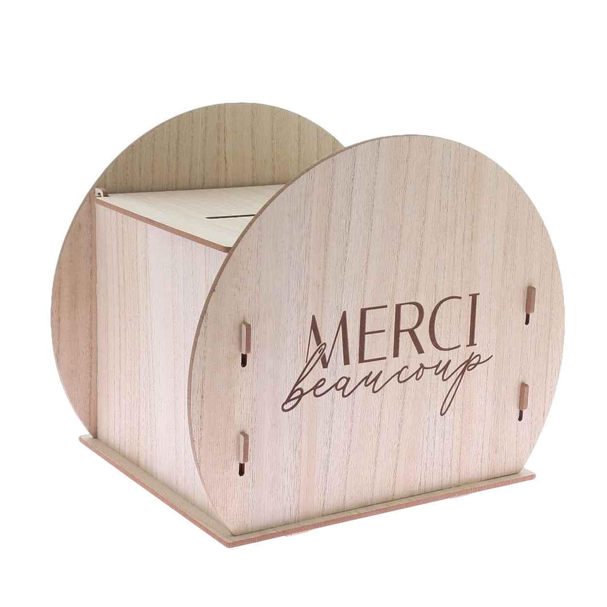 Urne Ronde en Bois, 30 cm pour quotidien et maison – vue détaillée 15