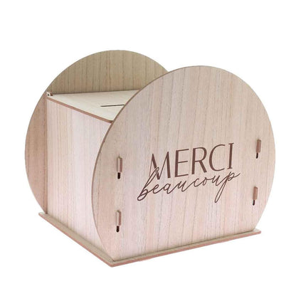 Urne Ronde en Bois, 30 cm pour quotidien et maison – vue détaillée 15