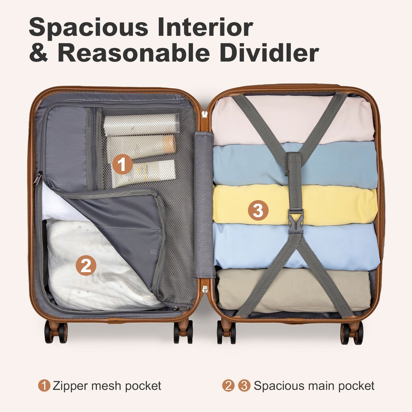 Valise, avec serrure TSA pour maison et quotidien – vue détaillée 18