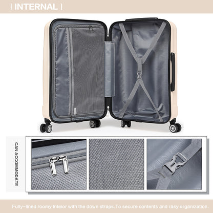 Valise, coque rigide ABS pour serrure à combinaison et quotidien – vue détaillée 5