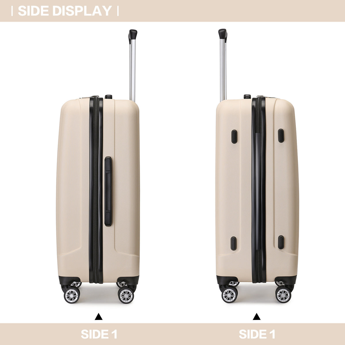 Valise, coque rigide ABS pour serrure à combinaison et quotidien – vue détaillée 9