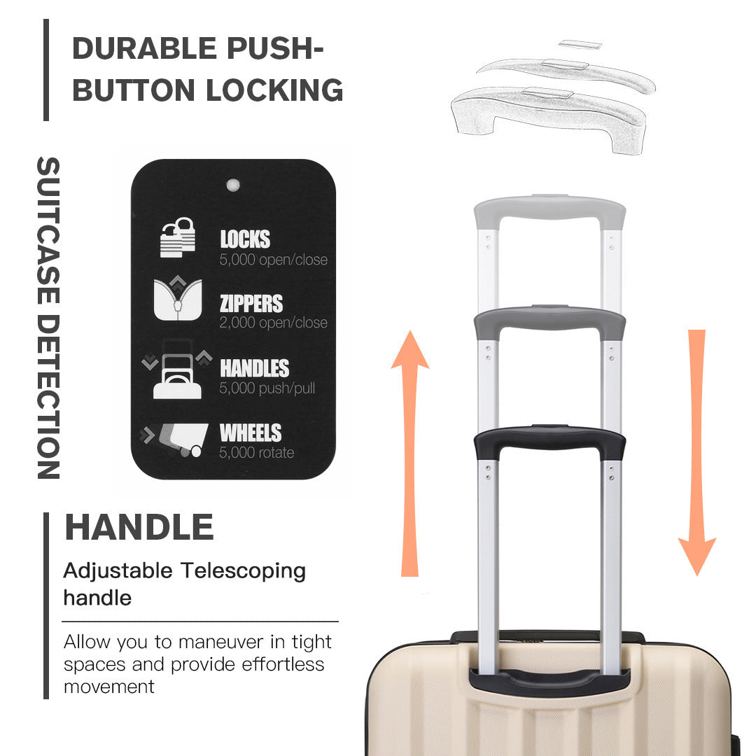 Valise, coque rigide ABS pour serrure à combinaison et quotidien – vue détaillée 16