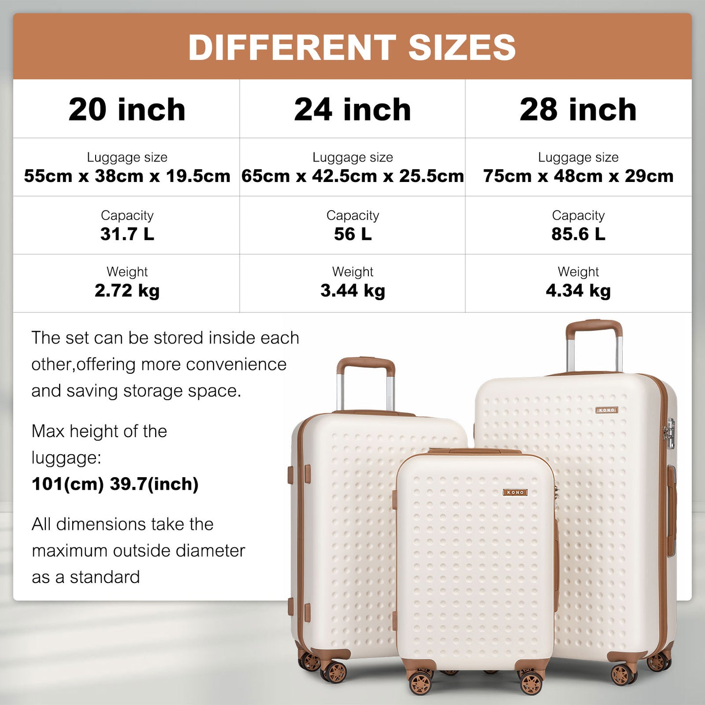 Valise de voyage, 2 pièces pour quotidien – vue détaillée 4
