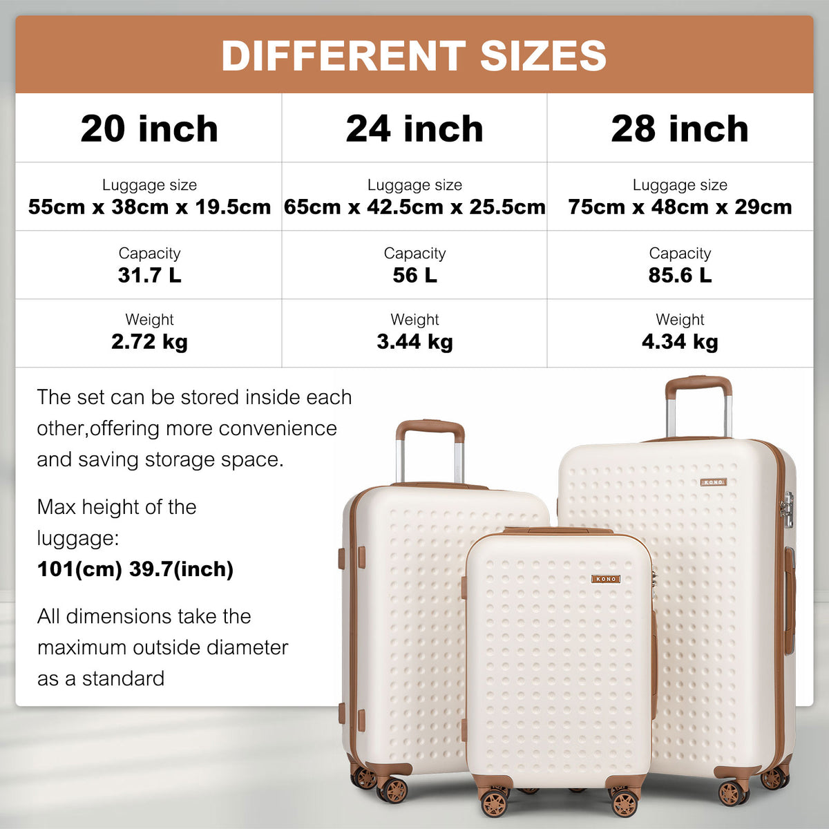 Valise de voyage, 2 pièces pour quotidien – vue détaillée 4