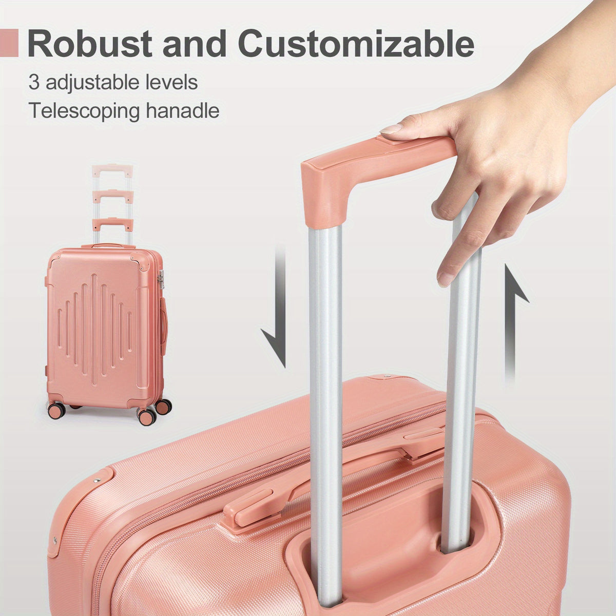Valise de voyage, 2 pièces pour quotidien et loisirs – vue détaillée 5