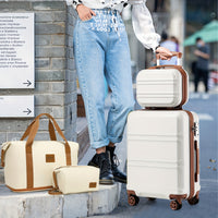 Ensemble de valises beige