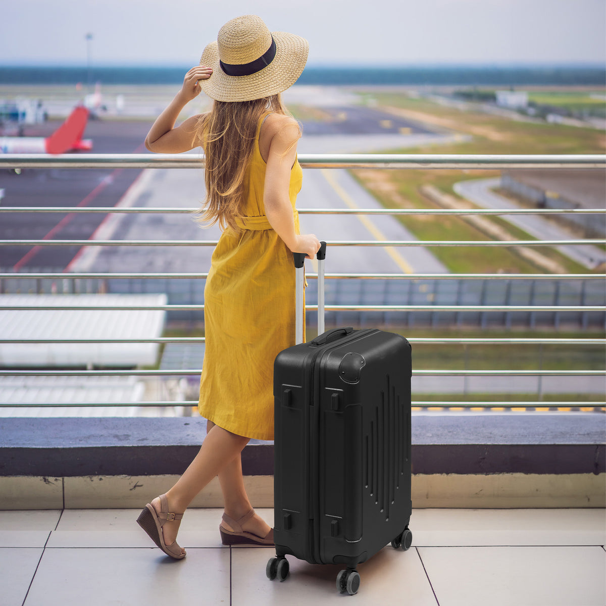 Valise de voyage, Bleu profond pour loisirs et camping – vue détaillée 2