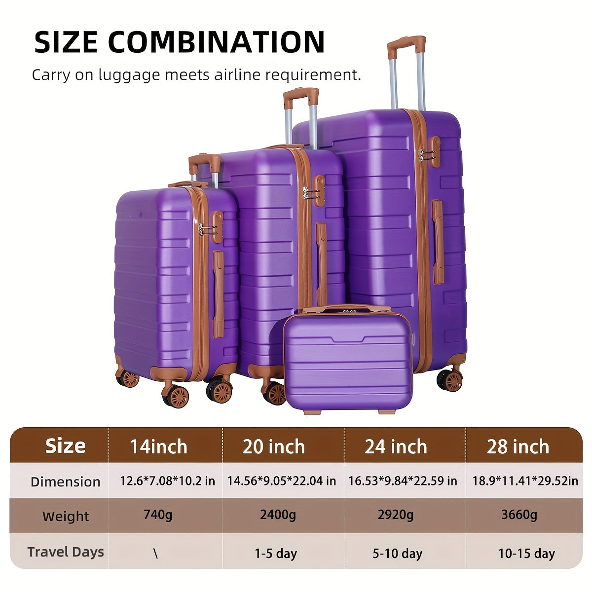 Valise de voyage, Bleu royal pour quotidien et loisirs – vue détaillée 2