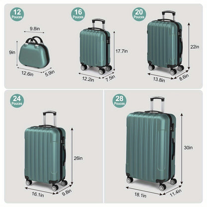 Valise de voyage, Brun pour quotidien et maison – vue principale