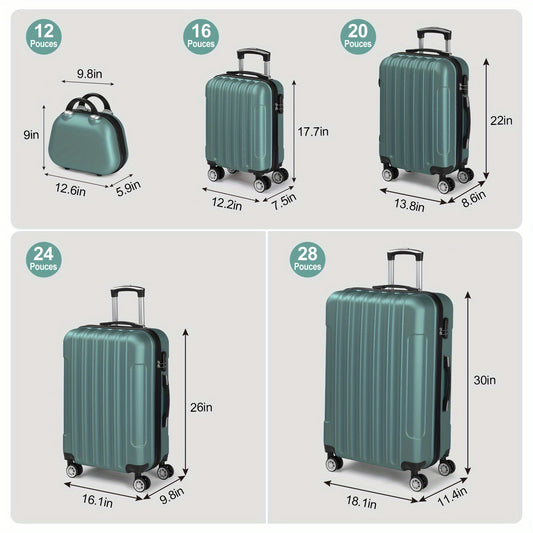 Valise de voyage, Brun pour quotidien et maison – vue principale