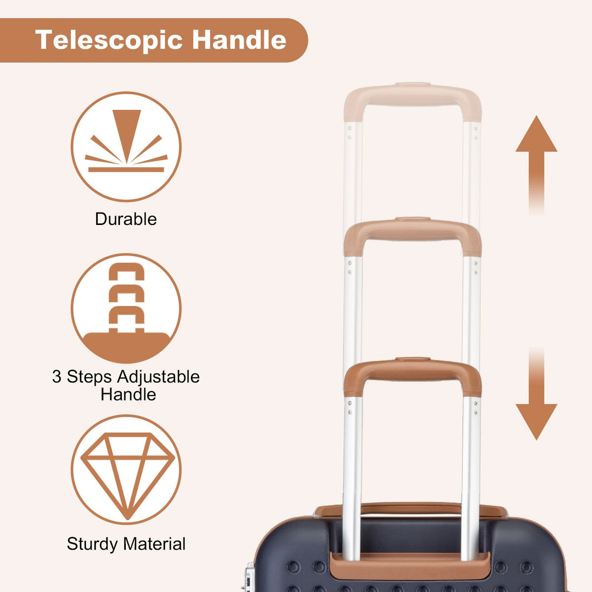 Valise de voyage, coque rigide ABS pour loisirs – vue détaillée 13