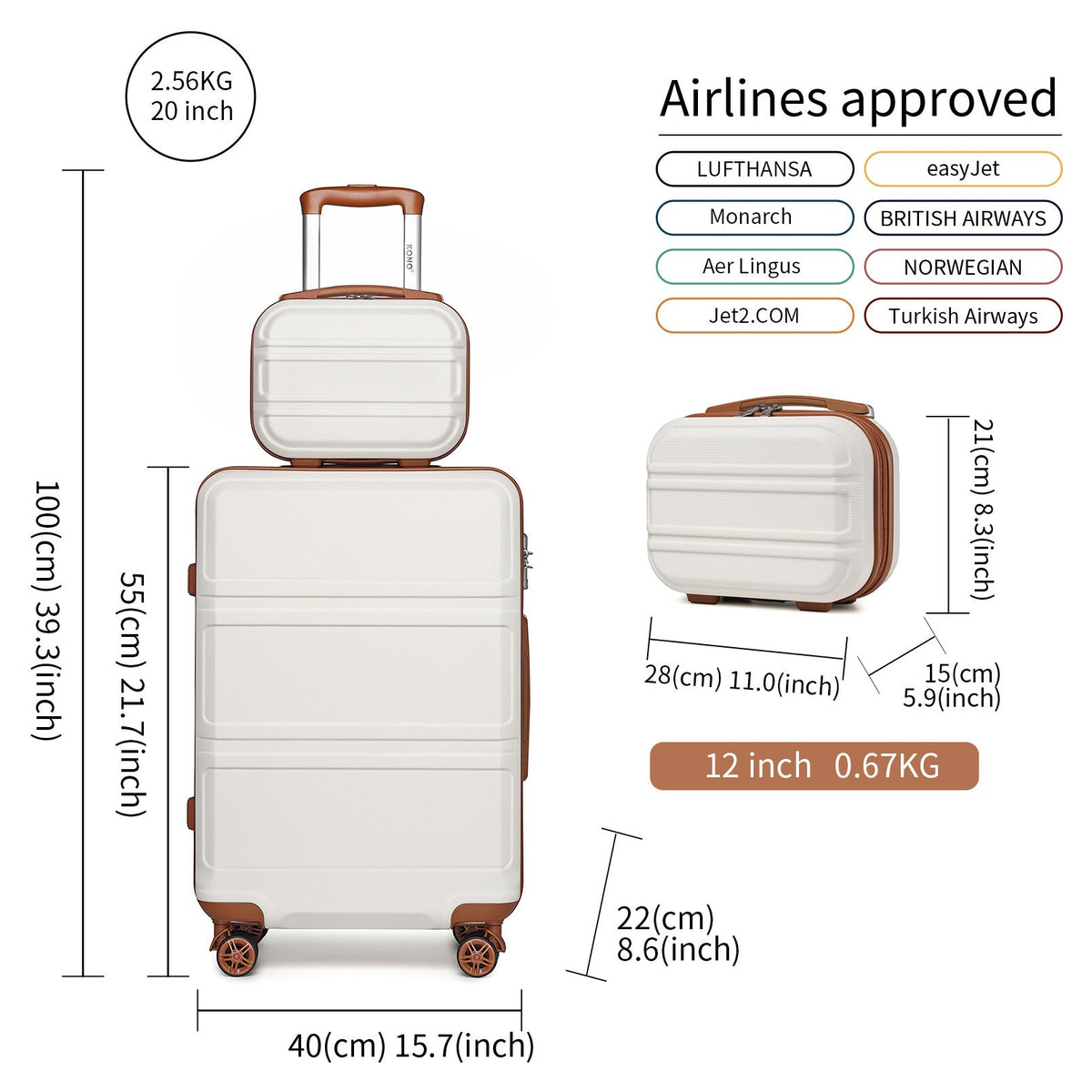 Valise de voyage, coque rigide ABS pour loisirs et camping – vue détaillée 3