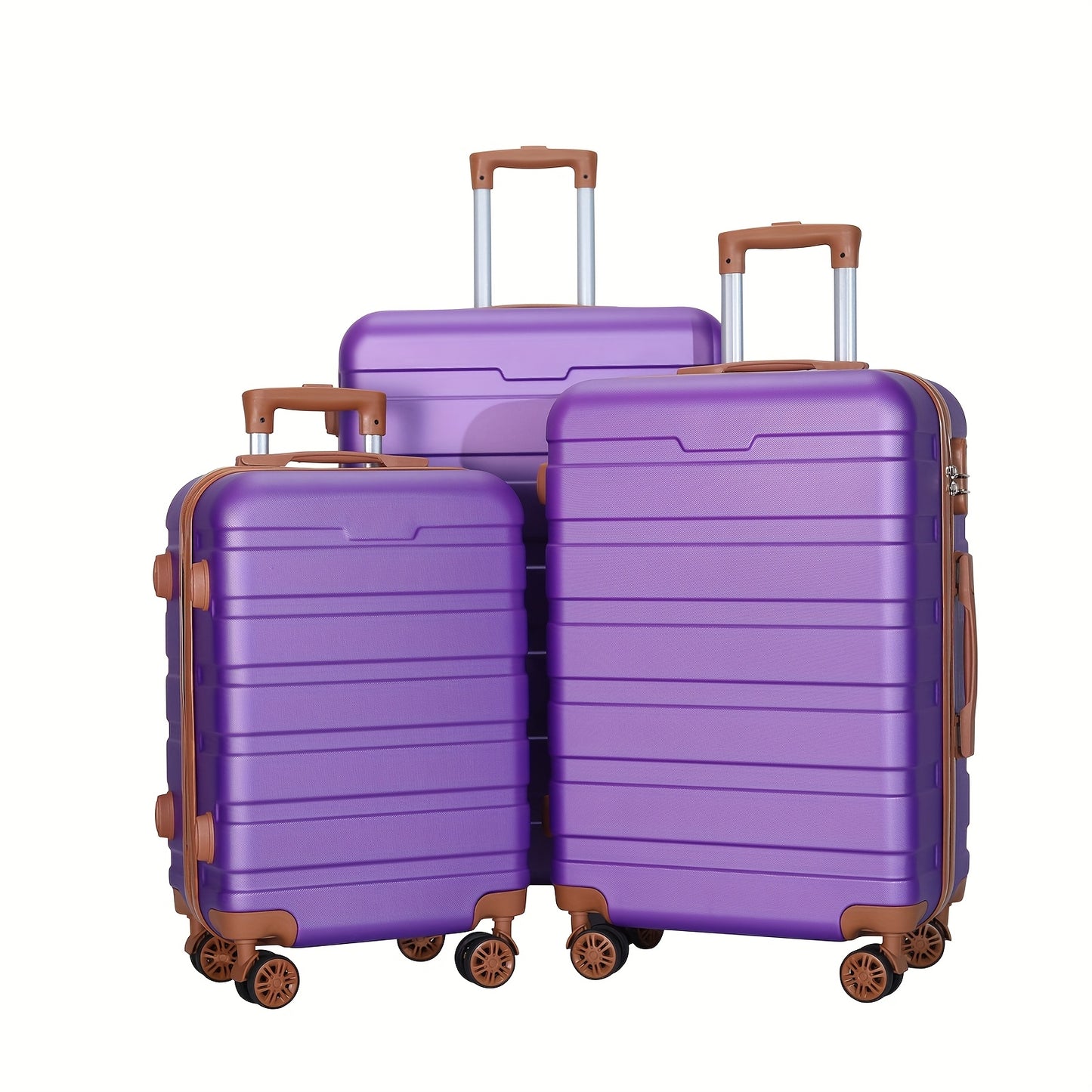 Valise de voyage, Ensemble 3 pièces (20/24/28 pouces) bleu roi pour loisirs – vue détaillée 13