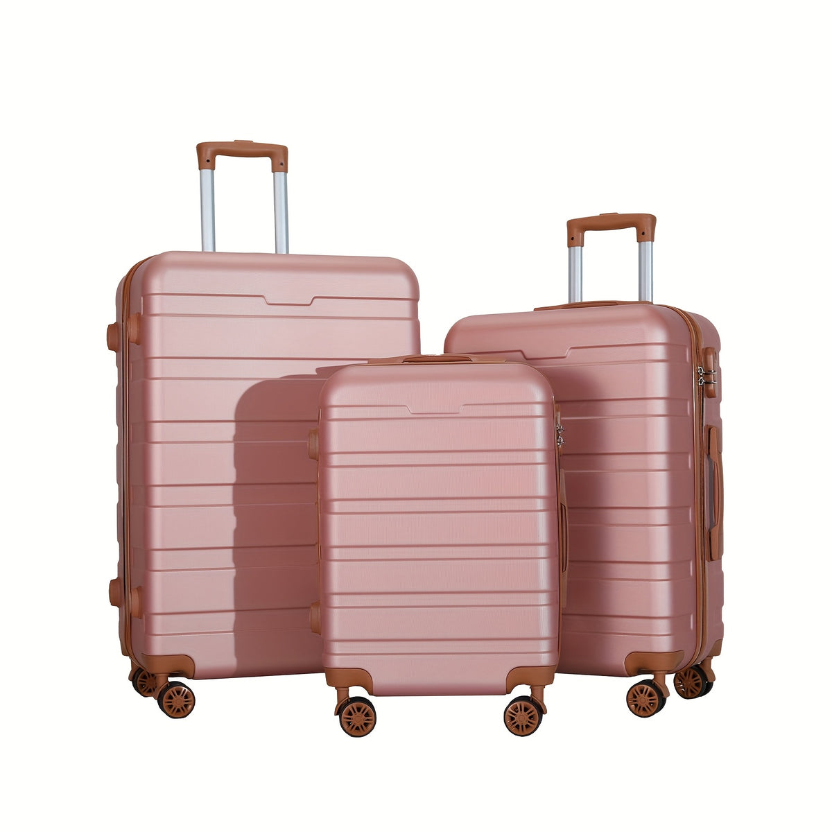 Valise de voyage, Ensemble 3 pièces (20/24/28 pouces) bleu roi pour loisirs – vue détaillée 15