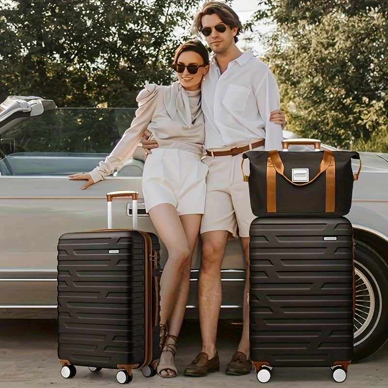 Valise de voyage, Ensemble de 6 Pièces Couleur Raisin Violet pour quotidien et loisirs – vue détaillée 5
