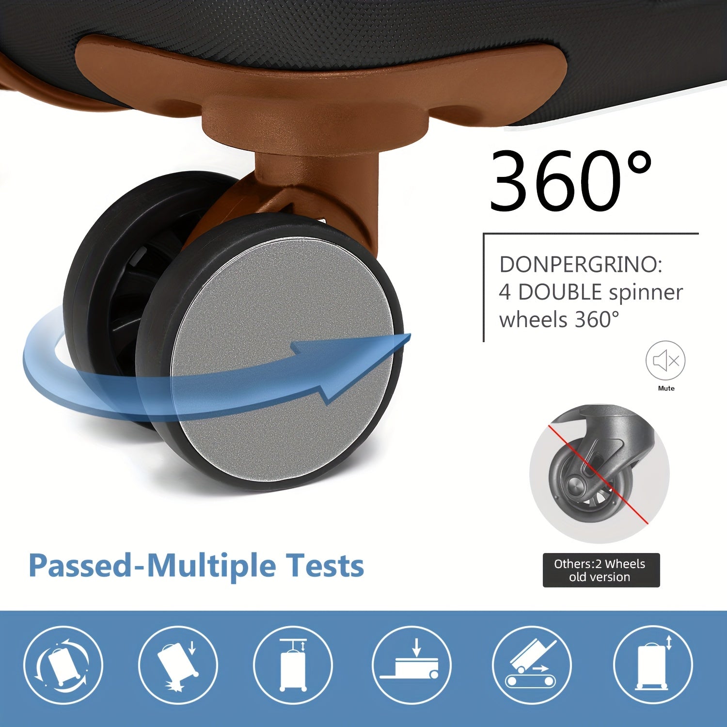 Valise de voyage, Ensemble de 6 Pièces Couleur Raisin Violet pour quotidien et loisirs – vue détaillée 10
