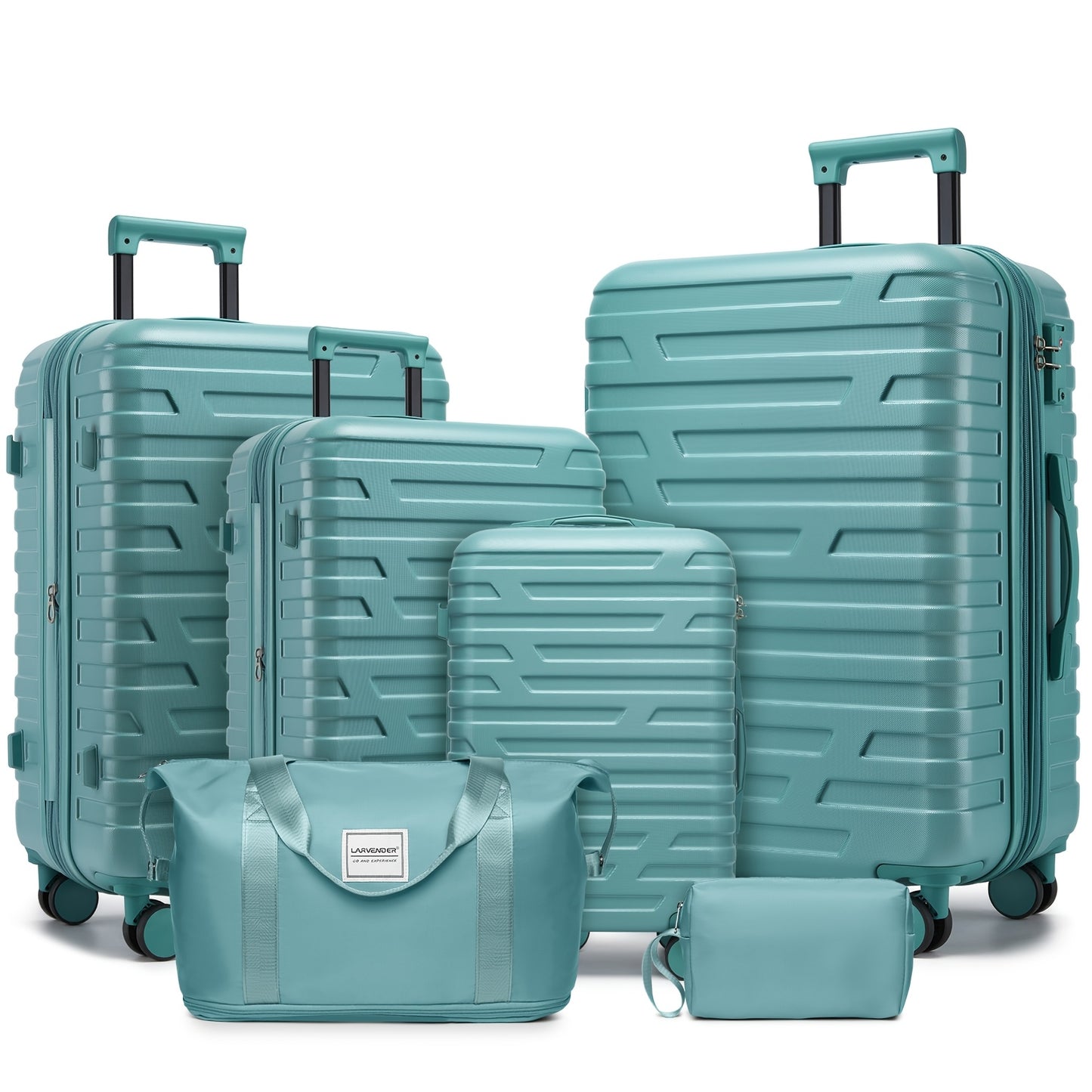 Valise de voyage, Ensemble de 6 Pièces Couleur Raisin Violet pour quotidien et loisirs – vue détaillée 11