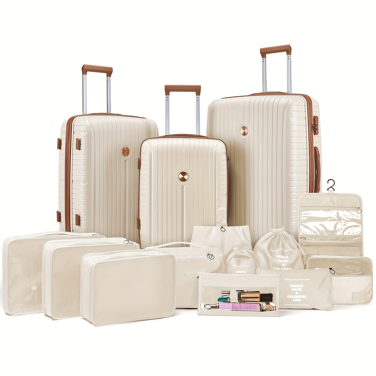 Valise de voyage, Noir avec un sac fourre-tout pour loisirs et quotidien – vue principale